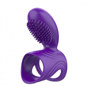 PLEASE ME Male Vibration Delay Cock Ring QY254 (Chargeable - Purple)